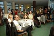 gesannt lauschten die Teilnehmer/innen der "dinner speach" von Dr. Cathleen Grunert