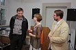 Die Preisverleihung - Bianca Thiel mit den Gewinnern des Wettbewerbes "Lebenswege": Stephan Trautwein (links) und Jörg Otto Czimczik