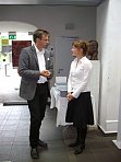 Stephan Trautwein (Vorstand Alumni Erziehungswissenschaften Halle (Saale) e.V.) und Bianca Thiel (Alumni-Programm Erziehungswissenschaften)