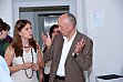 Die Moderatoren besprechen die letzten Dinge: Holger Backhaus-Maul (Philosophische Fakultät III, Martin-Luther-Universität Halle-Wittenberg) und Antje Meißner-Trautwein (BUK e.V. und Gründungsmitglied des Institutes bildung:elementar e.V.)