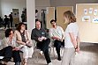 Im Worldcafé mit Gabriele Bartsch, Geschäftsführerin der Agentur Mehrwert gGmbH, Stuttgart
