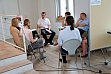 Im Worldcafé mit Thomas Stimpel, wiss. Mitarbeiter im Projekt “educational governance“, Martin-Luther-Universität Halle-Wittenberg