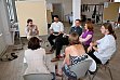 Im Worldcafé mit Alexander Hempel, Vorstandsvorsitzender, Standortgemeinschaft - Glaucha e.V., Halle