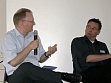 Michael Alberg-Seberich, stellvertretender Geschäftsführer, Active Philanthropy gGmbH, Berlin (links)
Stephan Trautwein (rechts - ein weiteres Vorstandsmitglied von Alumni Erziehungswissenschaften Halle (Saale) e.V.)