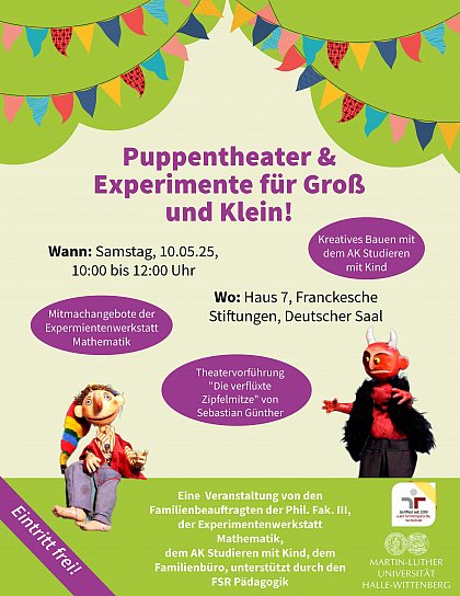 Puppentheater & Experimente fr Gro und Klein!